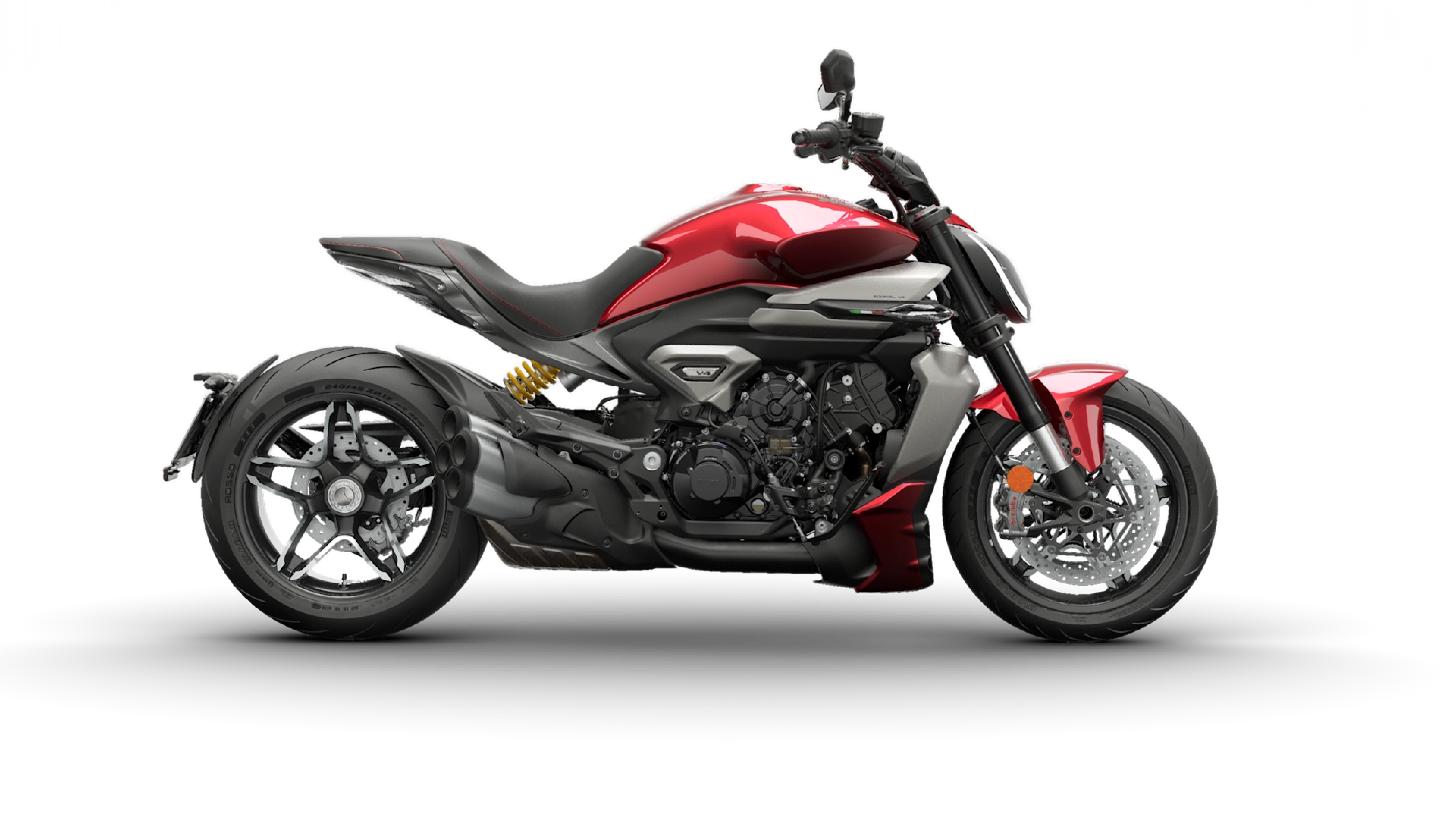 Nový XDiavel V4 Burning Red