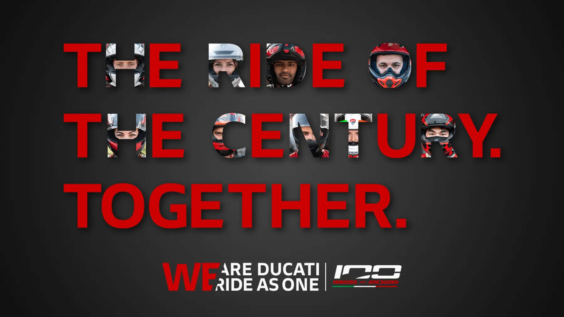 We Ride As One Centenary edition